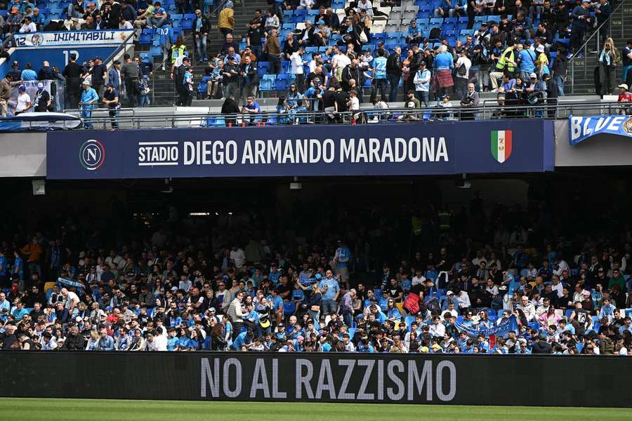 A mensagem que passou no Estádio Diego Armando Maradona