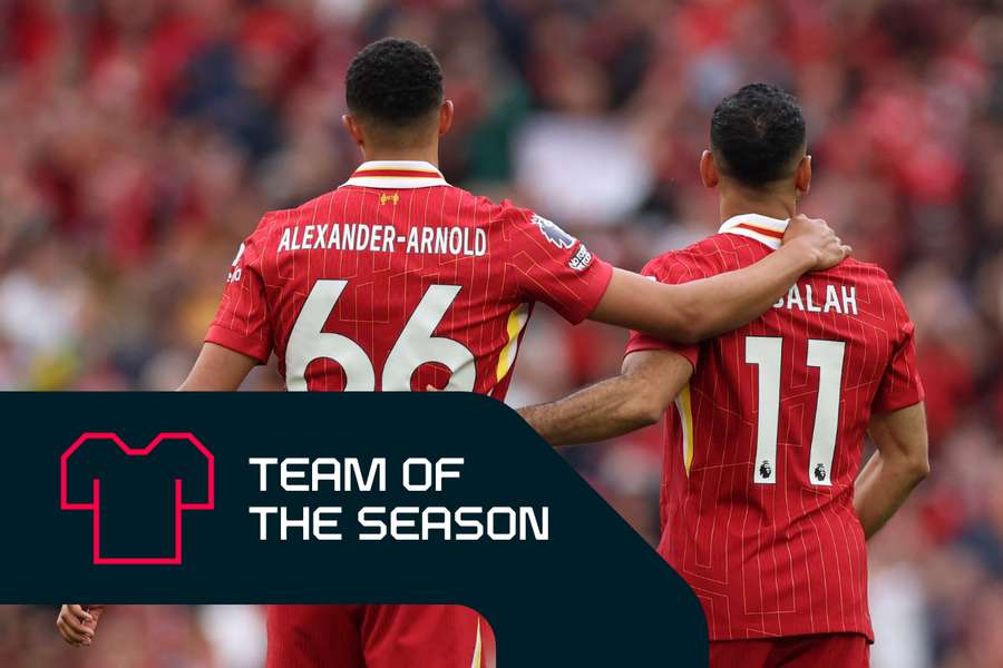 Mohamed Salah (R) and Trent Alexander-Arnold excelled for Liverpool