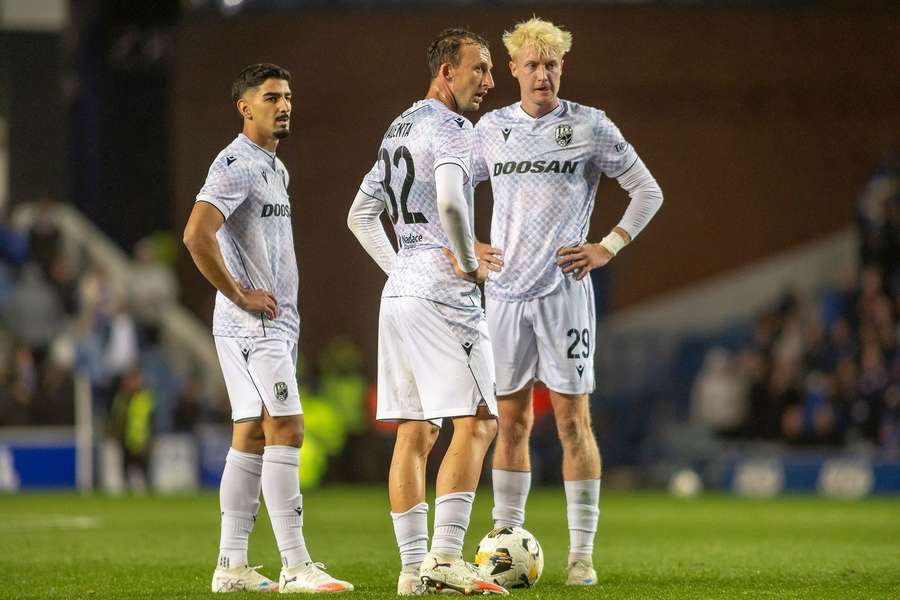 Fotbalisté Plzně v Glasgow prohráli o tři góly.