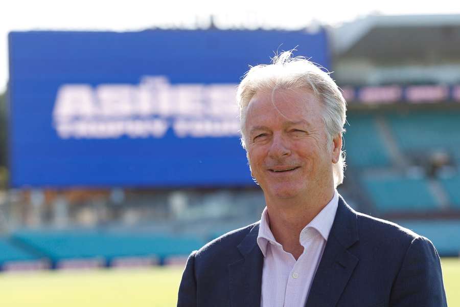 Steve Waugh at a media event in Sydney during the 2025/26 Ashes.