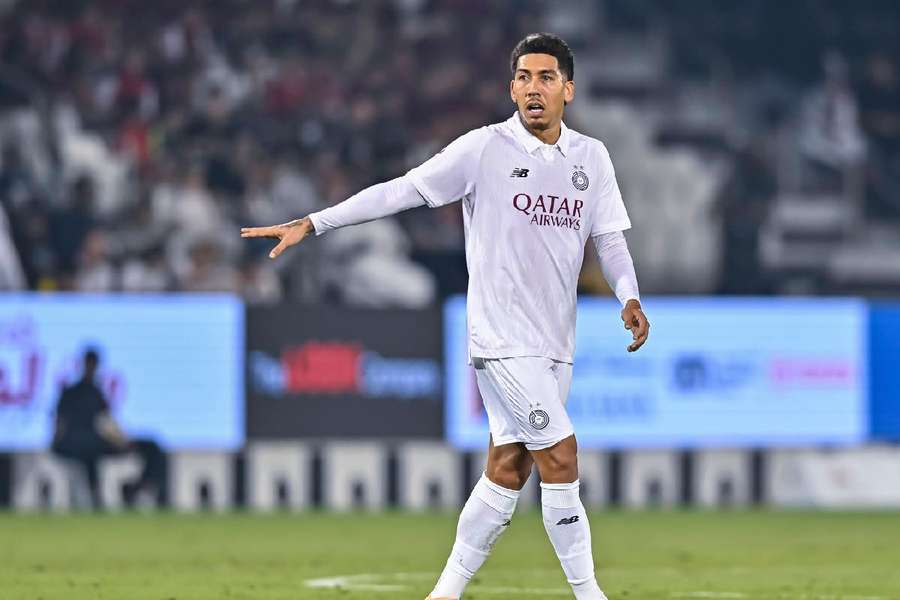 Roberto Firmino in action during the Qatar Stars League