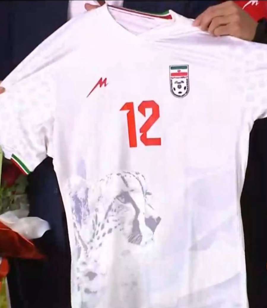 Das Heimtrikot des Irans in Weiß