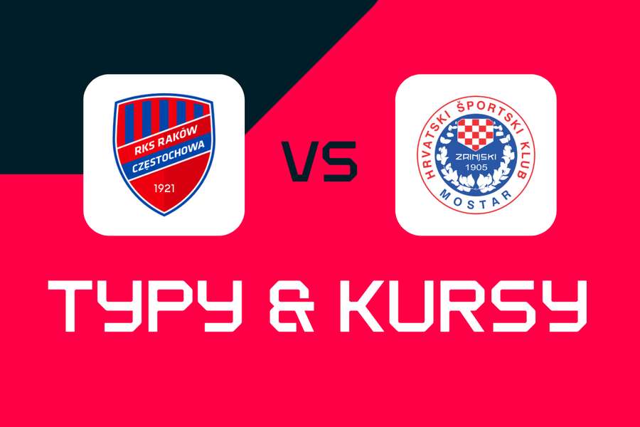 Raków Częstochowa - Zrinjski: Typy bukmacherskie, najlepsze kursy i zakłady (Liga Konferencji) Raków Częstochowa - Zrinjski: Typy bukmacherskie, najlepsze kursy i zakłady (Liga Konferencji)