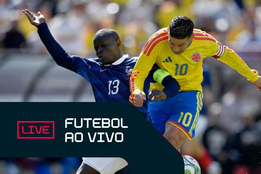 James Rodríguez tem chute travado no amistoso entre Colômbia e França James Rodríguez tem chute travado no amistoso entre Colômbia e França