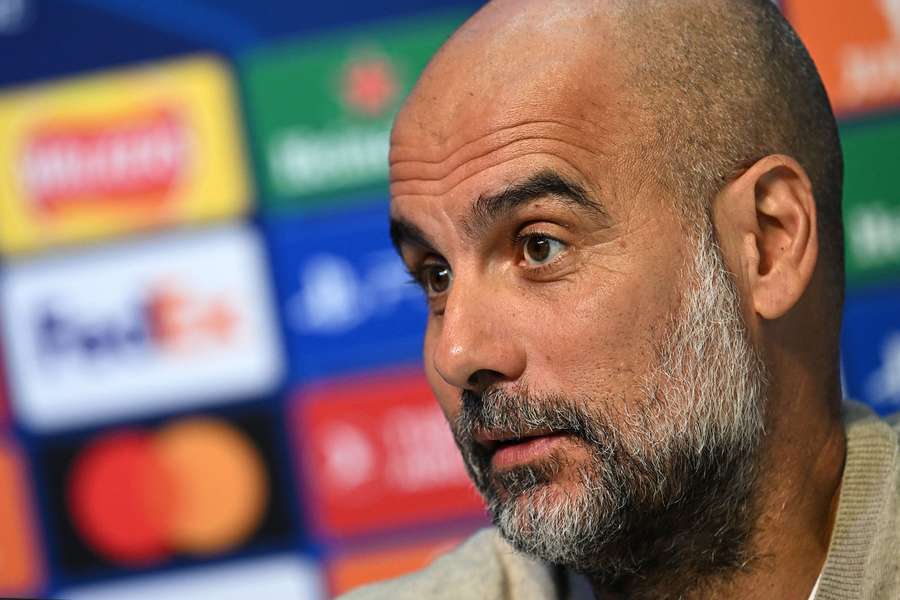 Pep Guardiola spoke to the press ahead of Man City's clash with Red Star on Tuesday