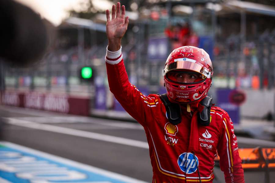 Carlos Sainz après sa pole.