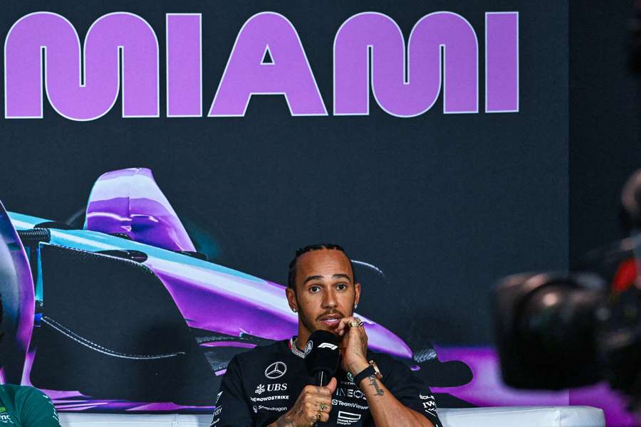 Lewis Hamilton beim Formel 1 GP Miami 2024.