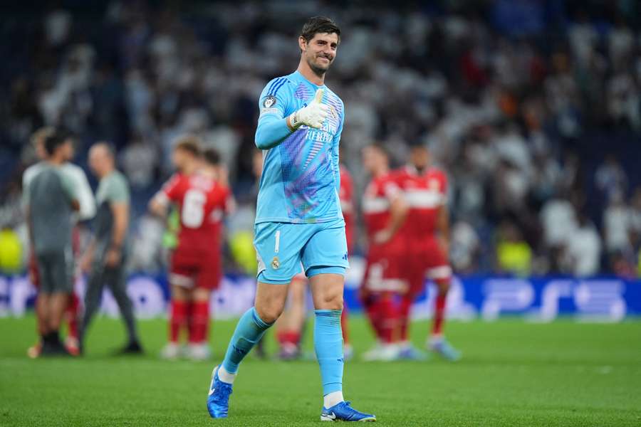 Courtois, en el Bernabéu