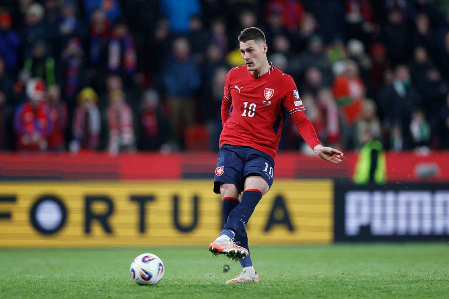 Patrik Schick proti Irsku proměnil dvě penalty. 