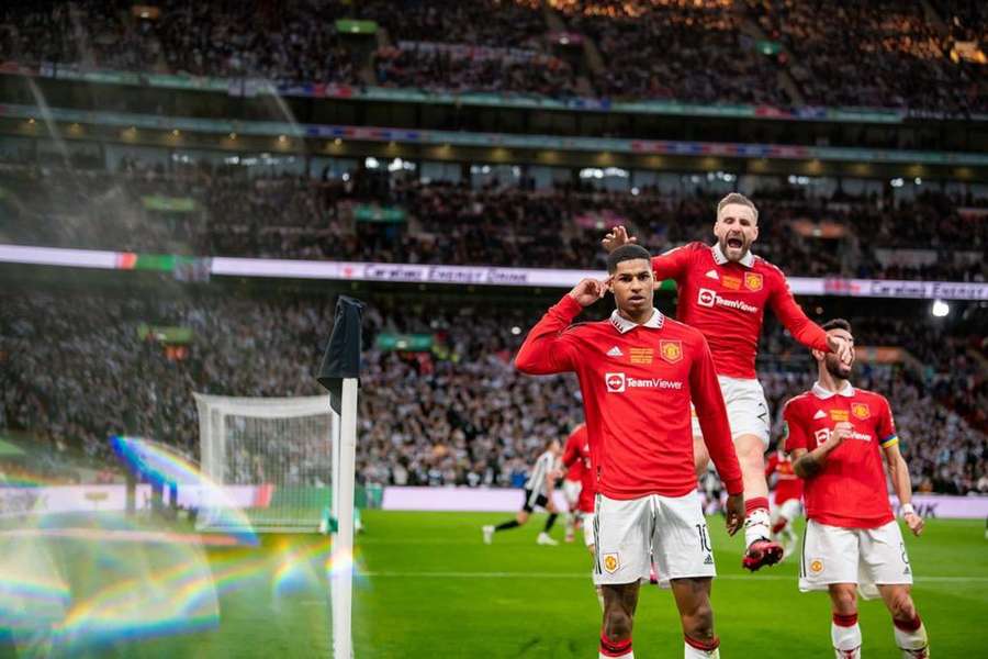 Marcus Rashford marcou em todas as rondas da Taça da Liga inglesa