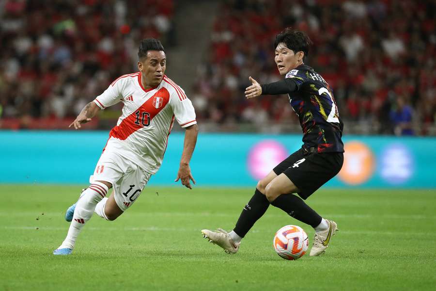 Christian Cueva, con la selección peruana