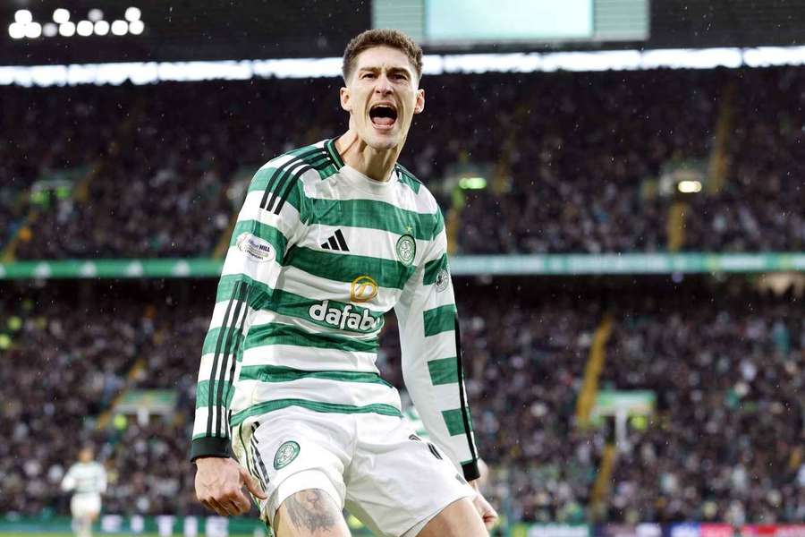 Tomas Cvancara celebrates his goal Tomas Cvancara celebrates his goal