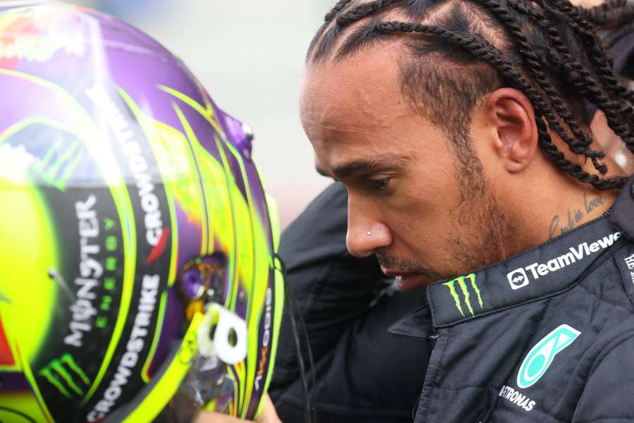Lewis Hamilton was penalised for the incident with Sergio Perez