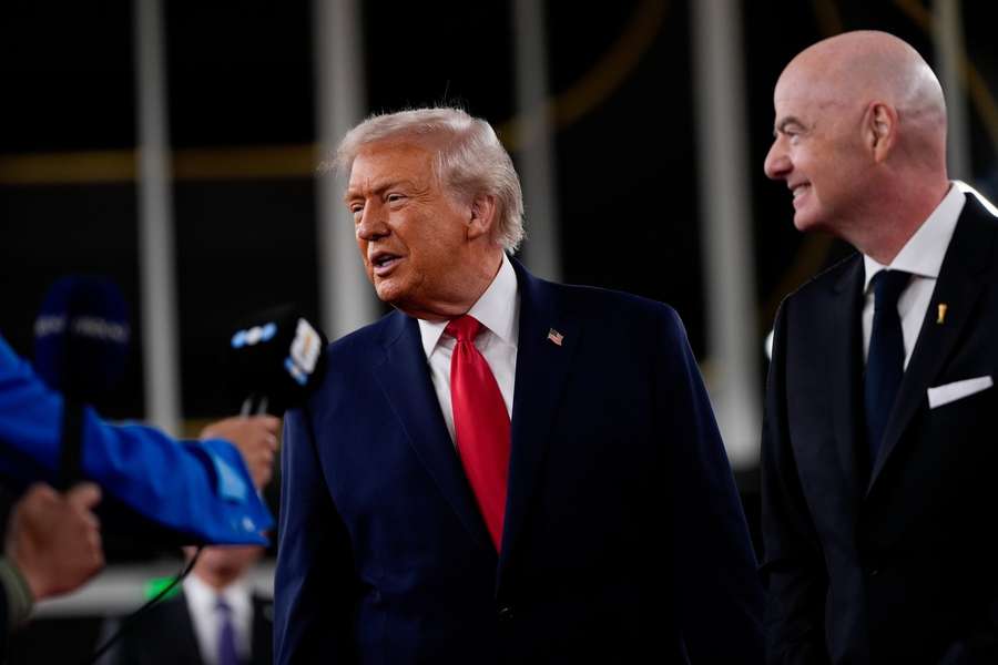 US-Präsident Donald Trump und FIFA-Präsident Gianni Infantino im Dezember.