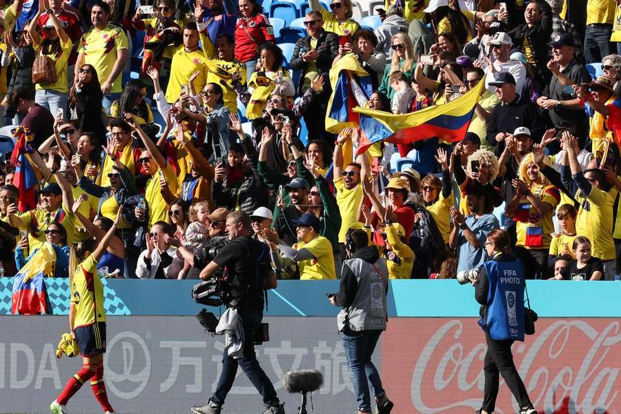 Adeptos da Colômbia festejaram na primeira jornada