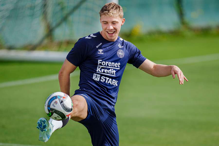 Rasmus Højlund, avançado da seleção da Dinamarca