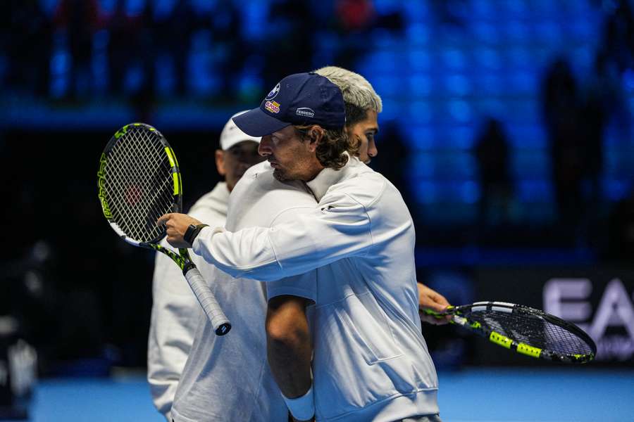 Ferrero na kurte s Alcarazom.