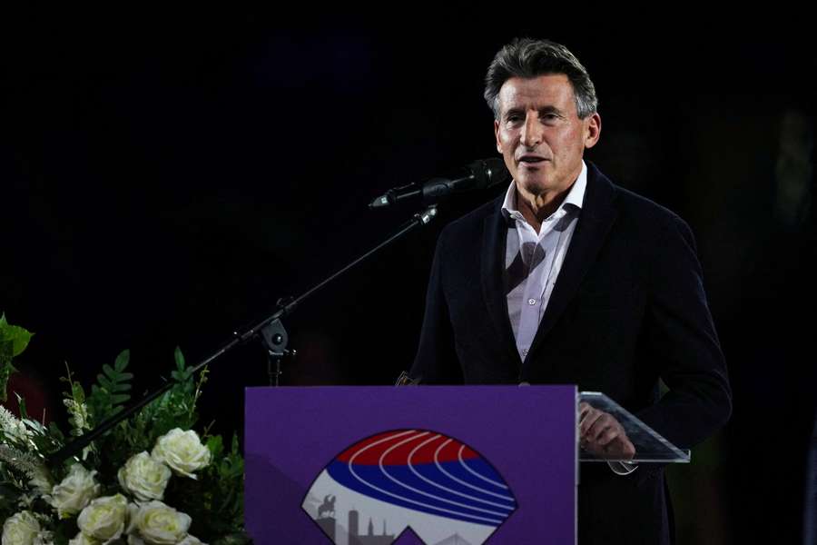 The president of World Athletics Sebastian Coe