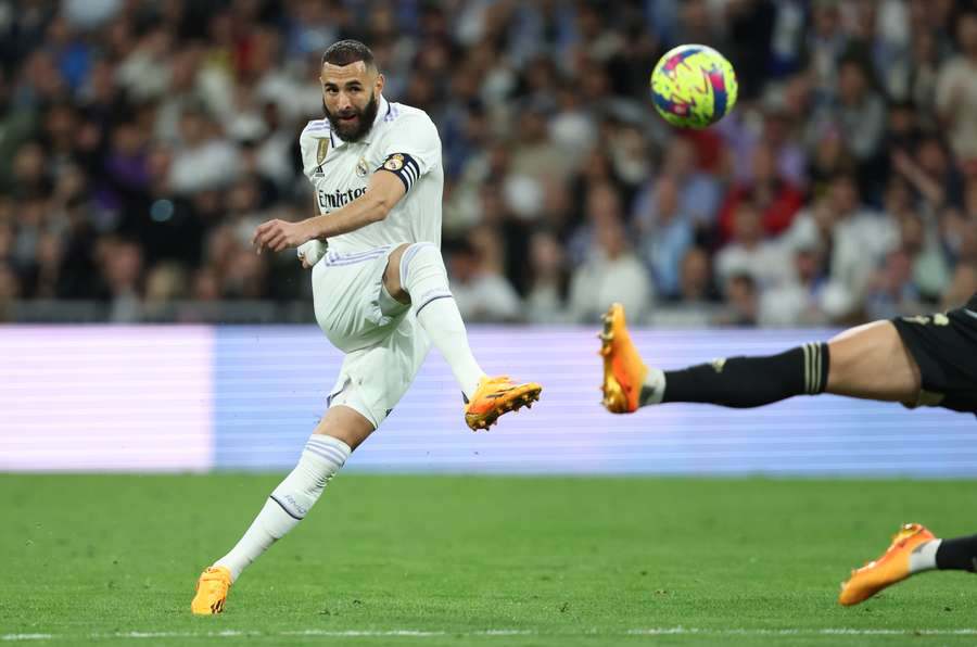 Real Madrid's French forward Karim Benzema had a quiet night