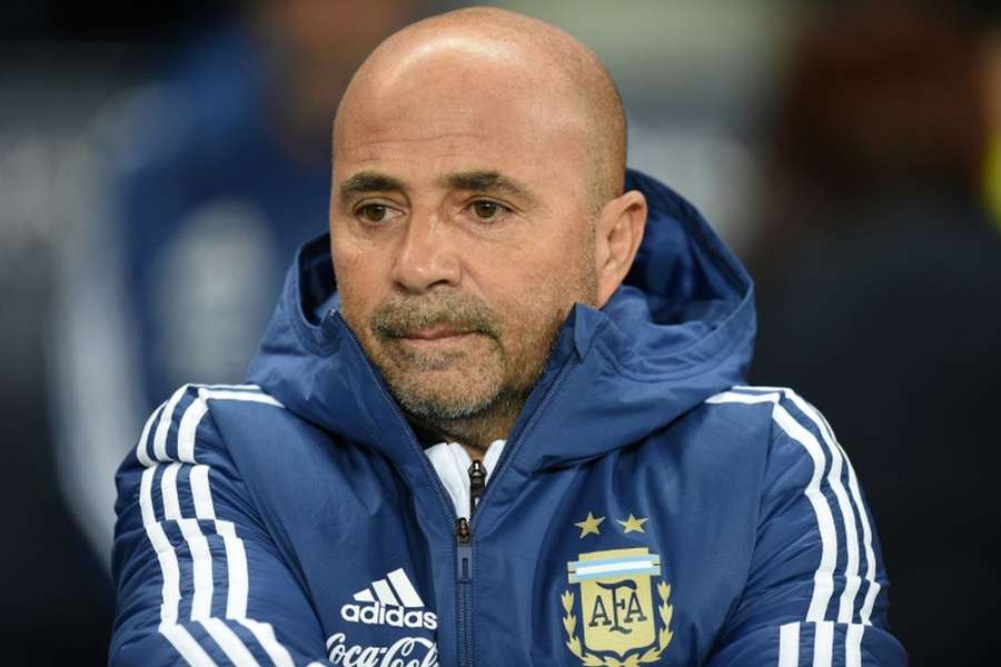 Jorge Sampaoli comandou o Chile contra a Argentina