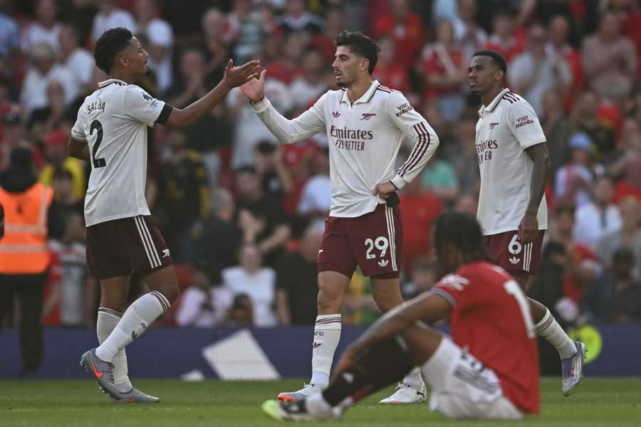 Kai Havertz was injured in Arsenal's first match of the season against Man Utd at Old Trafford