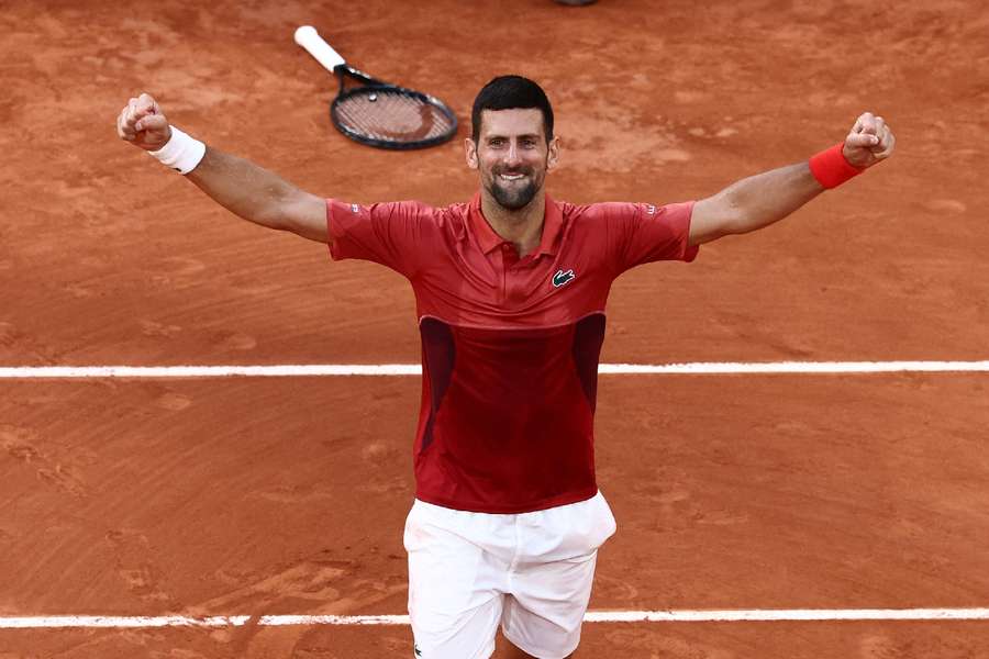Djokovic survived a scare to seal the epic win