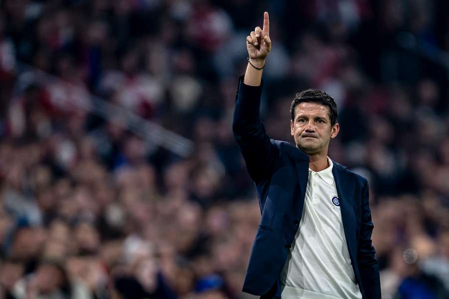 Cristian Chivu în timpul meciului Ajax-Inter