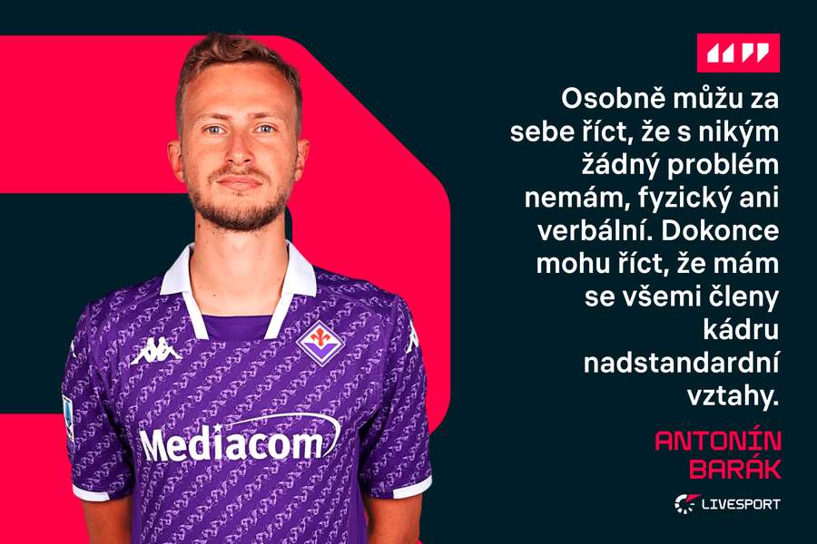 Antonín Barák nemá se spoluhráči špatné vztahy. Antonín Barák nemá se spoluhráči špatné vztahy.