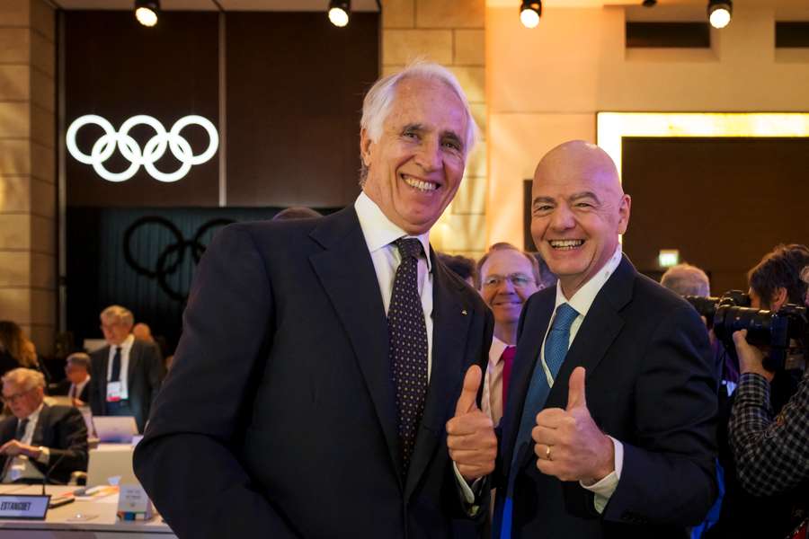 Malagò con Infantino