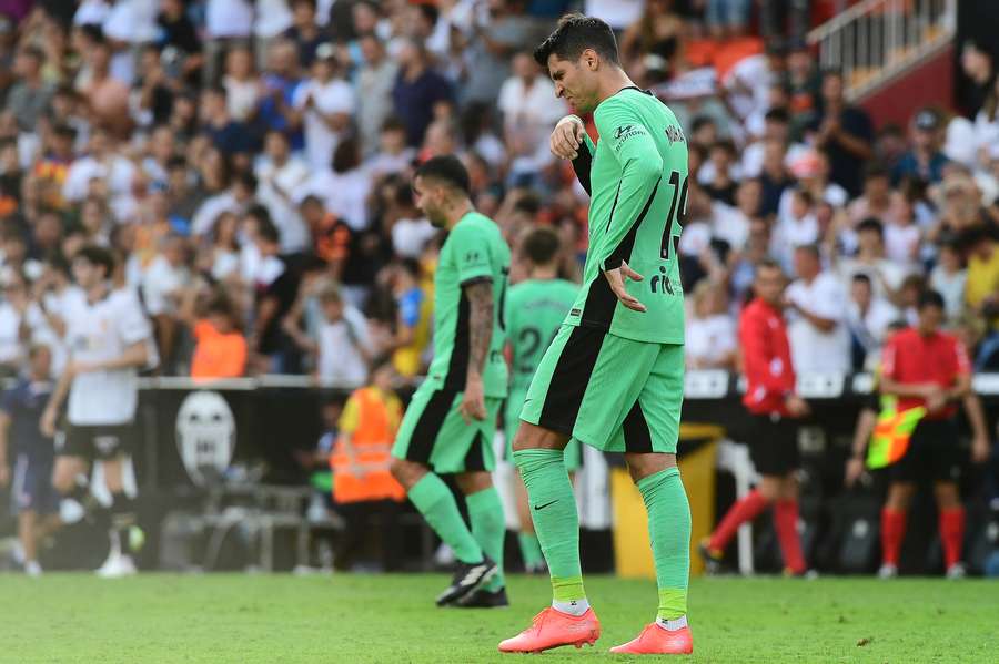 Morata no quiere vivir una imagen como la que dio el Atlético en Valencia