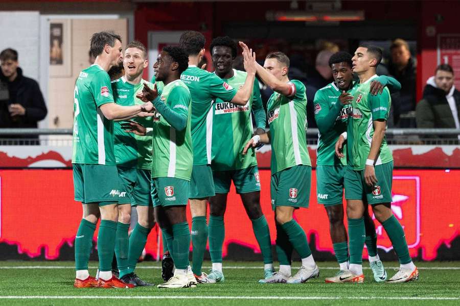 FC Dordrecht kon afgelopen vrijdag al drie keer juichen in Maastricht