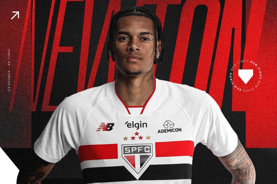 Newton é o novo reforço do São Paulo Newton é o novo reforço do São Paulo