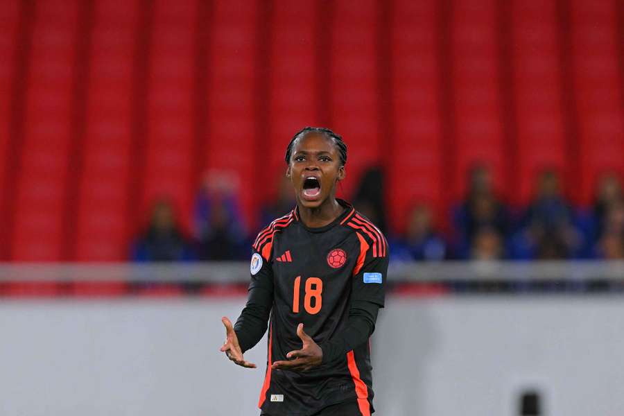 Linda Caicedo celebra en la Copa América femenina