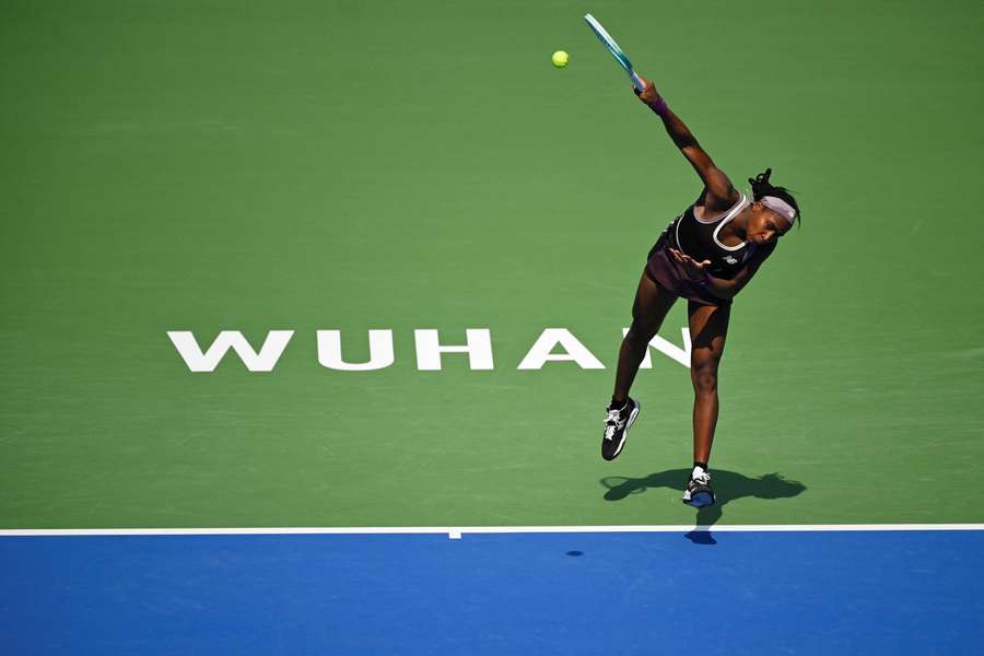 Coco Gauff à Wuhan.