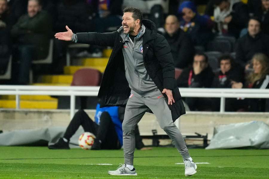 Diego Pablo Simeone, treinador do Atlético Madrid