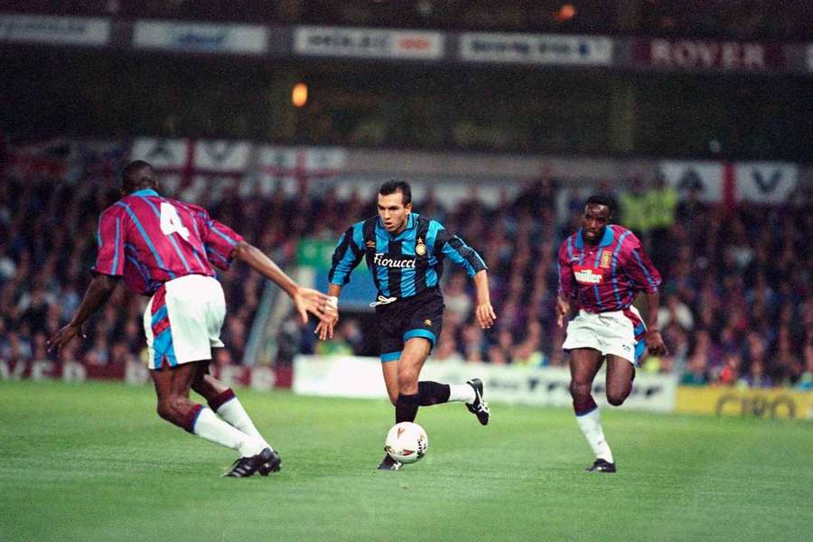 Rubén Sosa, con la camiseta del Inter