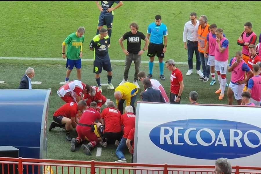 Vicenza-Pergolettese, doença súbita do treinador visitante