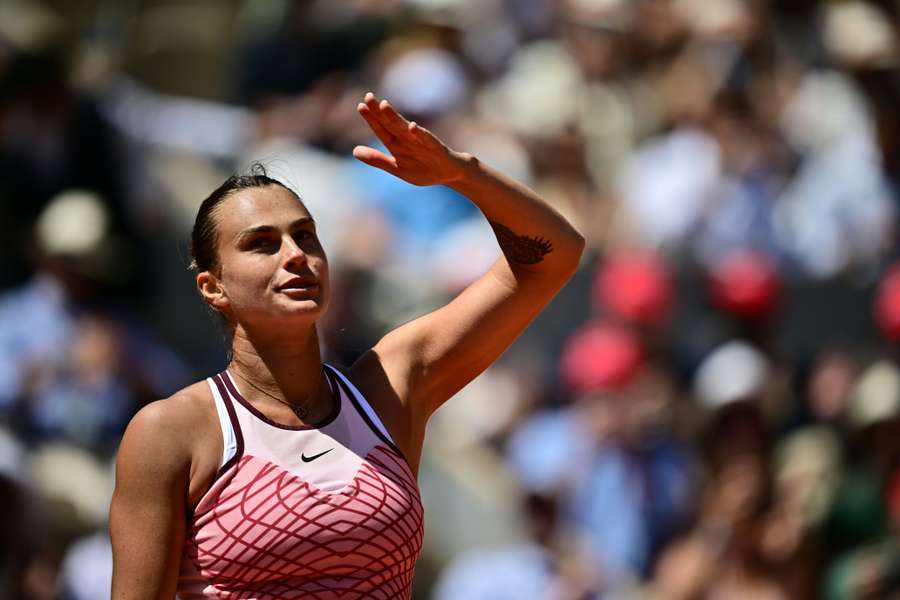 Sabalenka na haar overwinning van vrijdagmiddag