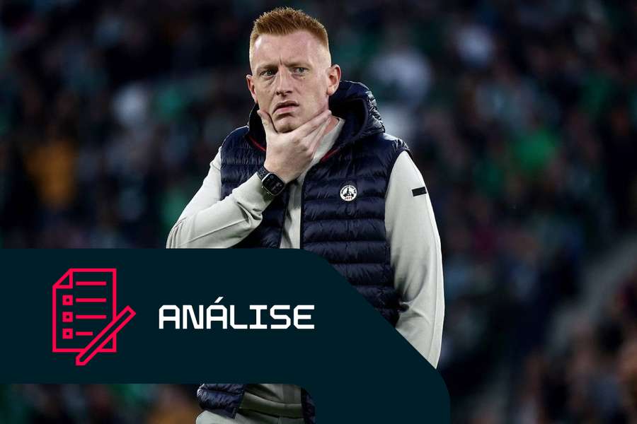 Will Still durante a partida entre Saint-Étienne e Lens no Geoffroy-Guichard. 