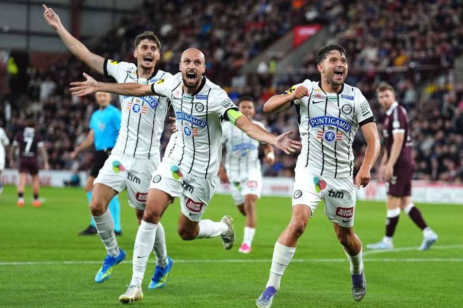 In Edinburgh durften die Sturm-Kicker noch jubeln. In Edinburgh durften die Sturm-Kicker noch jubeln.