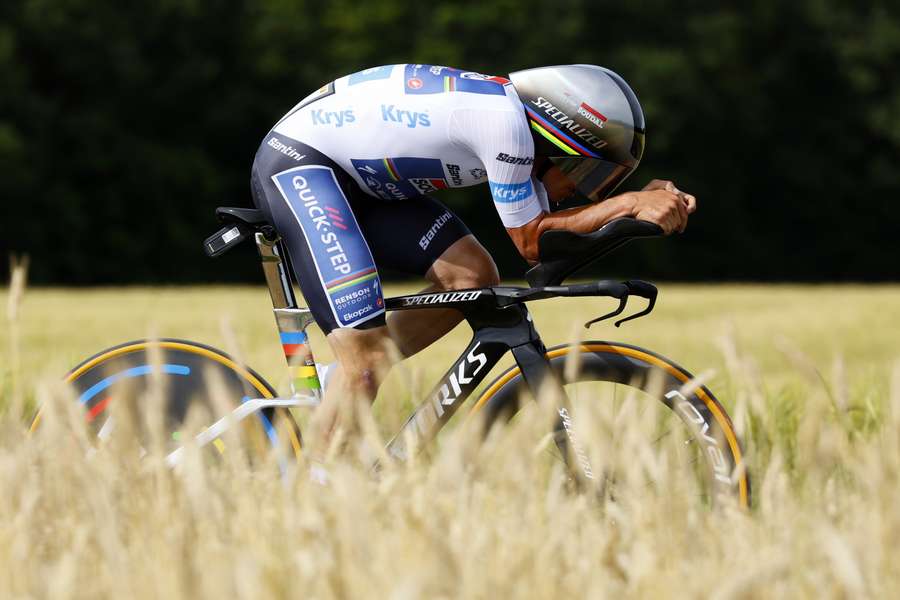 Remco Evenepoel onderweg naar etappewinst