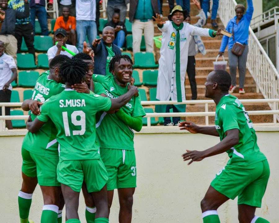 Gor Mahia players celebrate