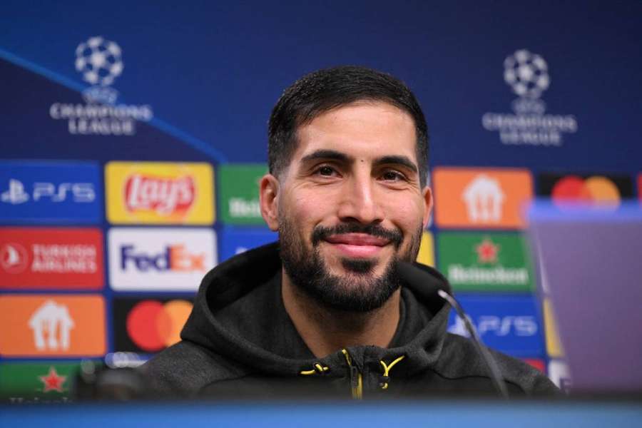 Emre Can perante a imprensa na terça-feira