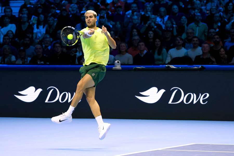 Carlos Alcaraz im Endspiel der ATP Finals Carlos Alcaraz im Endspiel der ATP Finals