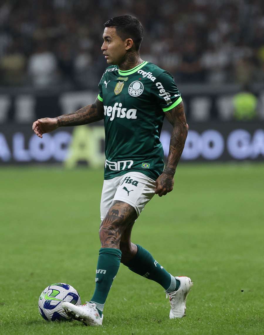 Dudu fez o golo do empate para o Palmeiras
