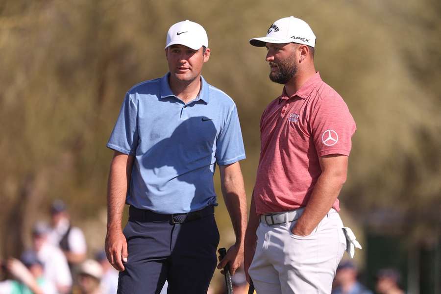 Scheffler (left) and Rahm (right) are the big favourites this week