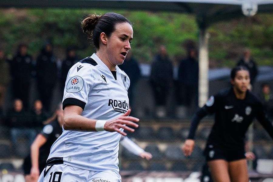 Maria Baleia em ação pelo Vitória SC