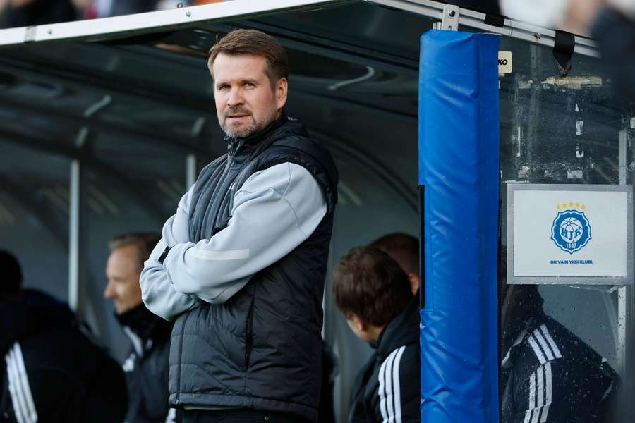 It was a frustrating evening for HJK boss Joonas Rantanen