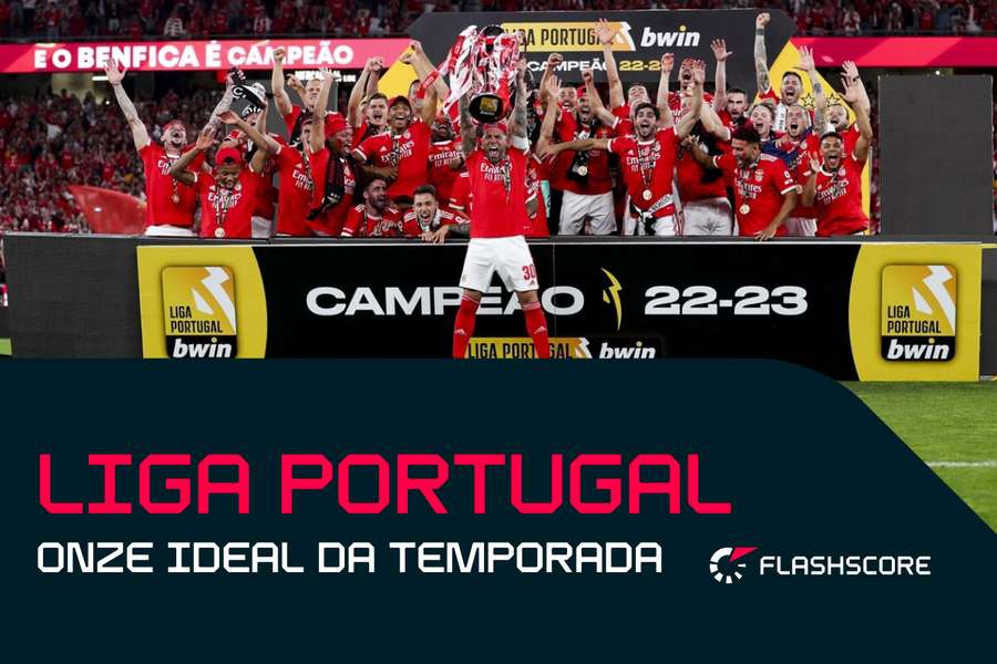 Campeão Benfica domina as escolhas no onze da época