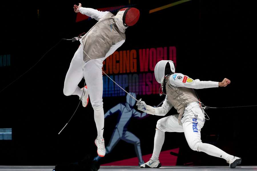 Guillaume Bianchi in azione contro Choi Chun